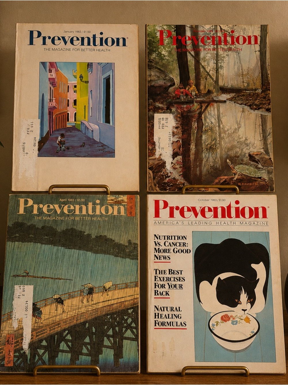 Prevention Magazine For Better Health 1983 Lot Of 4 Magazines Vintage
